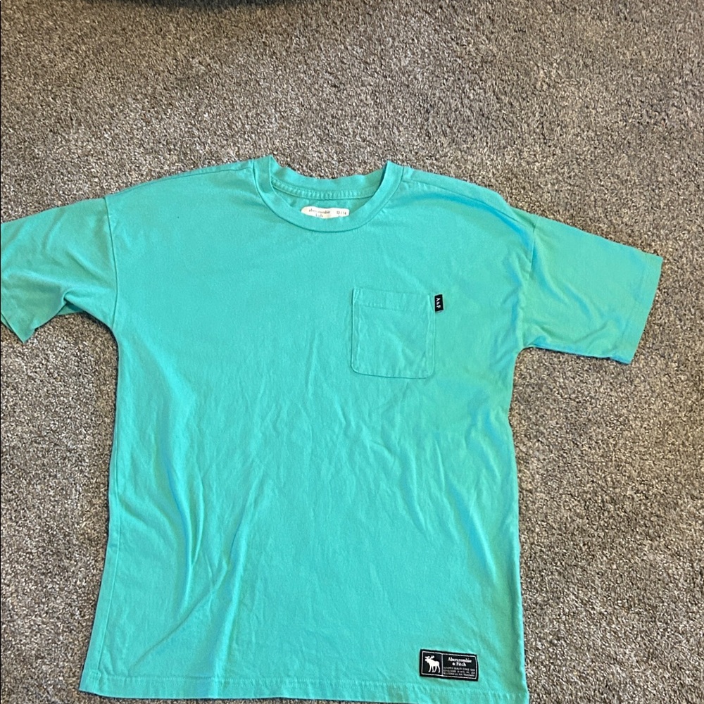Abercrombie & Fitch Kids Turquoise Pocket Tee